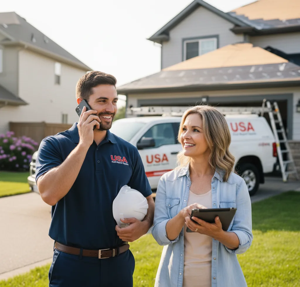 USA Roof Repair Experts customer support in Allons